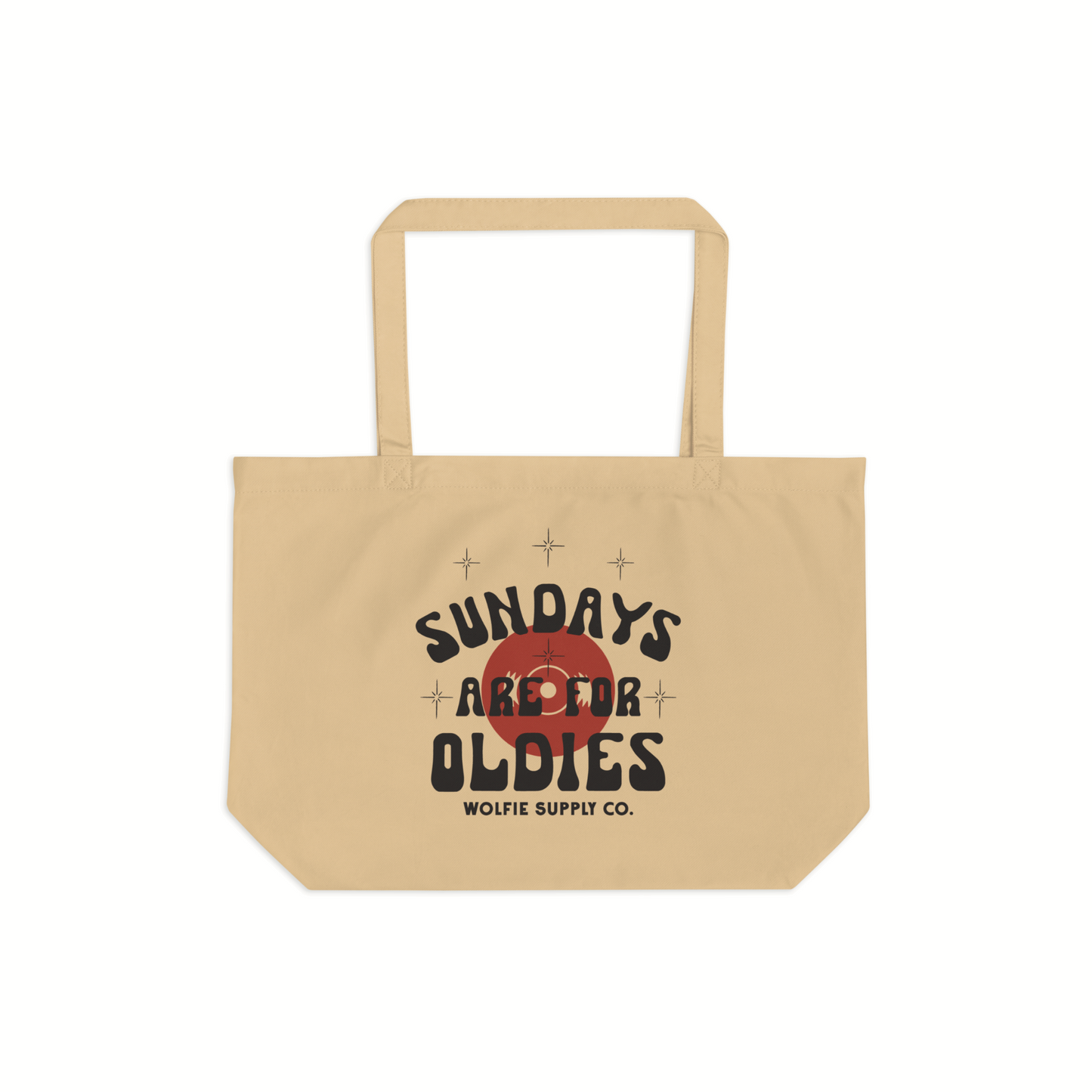 Sundays Are For Oldies- Tote Bag Cream