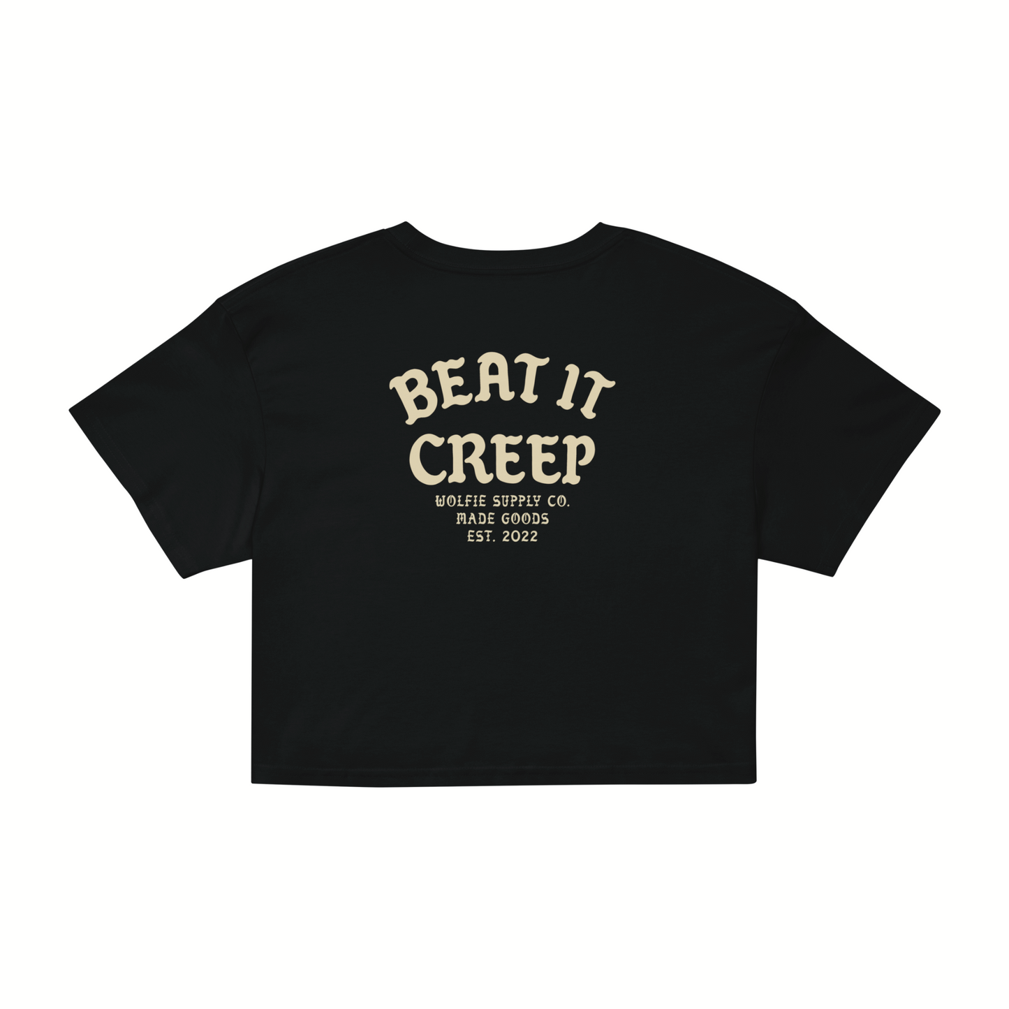 Beat It Creep- Women’s Crop Black