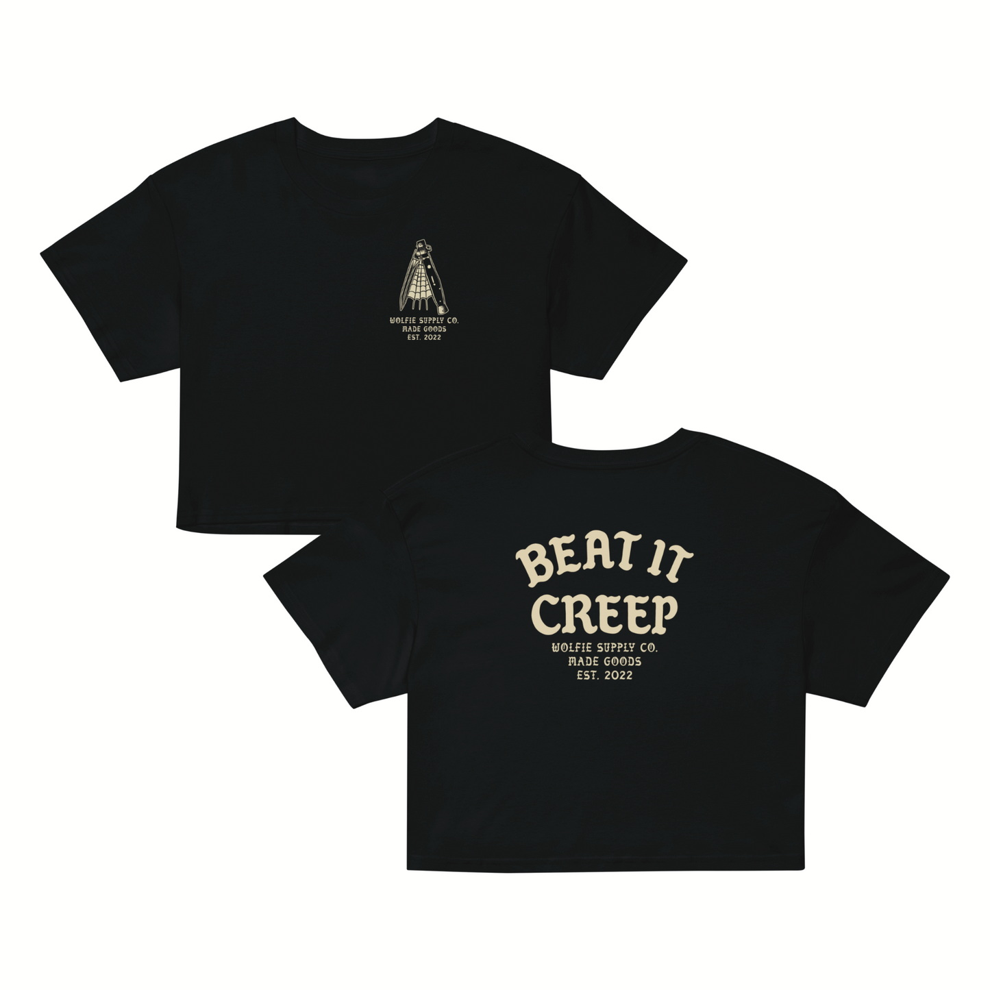 Beat It Creep- Women’s Crop Black