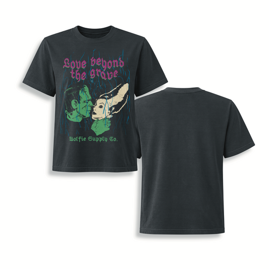 Love Beyond the Grave – Black Wash Women's Tee