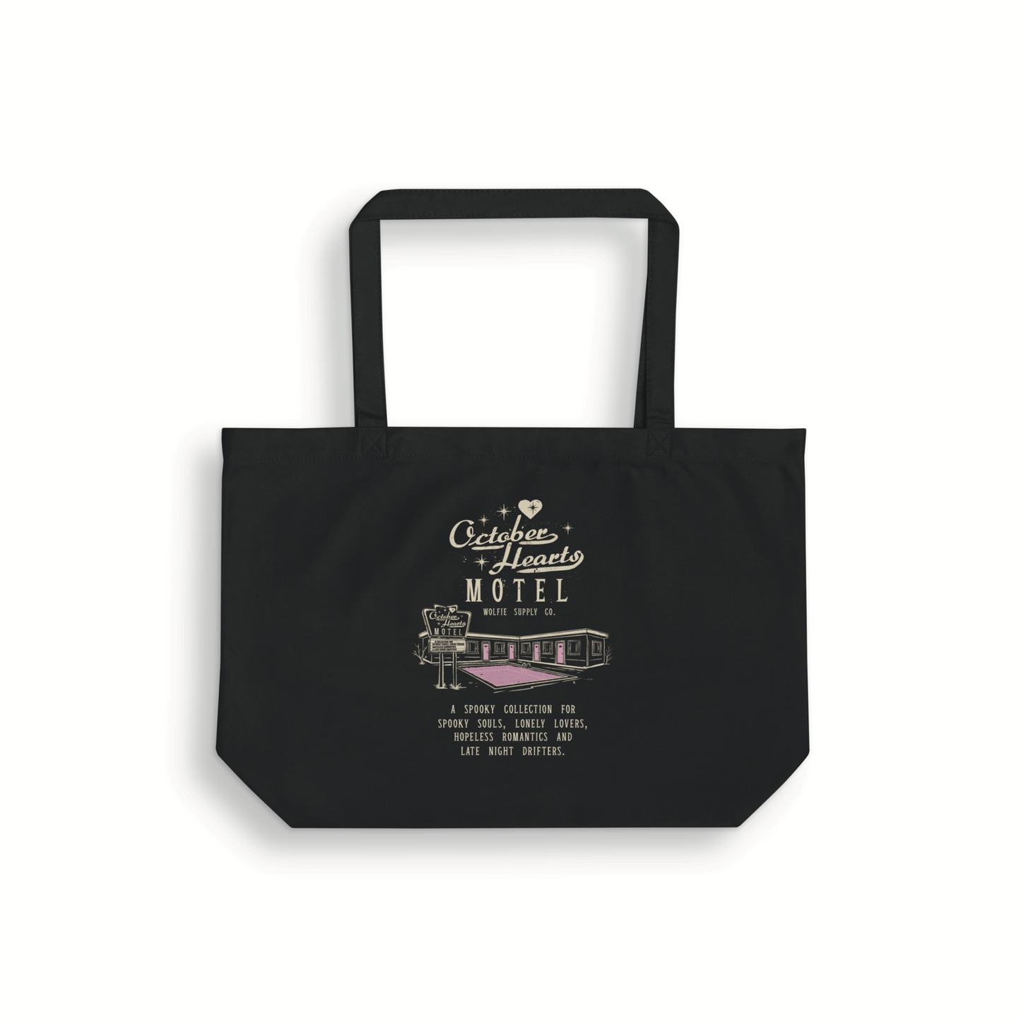 October Hearts Motel – Large Tote Bag