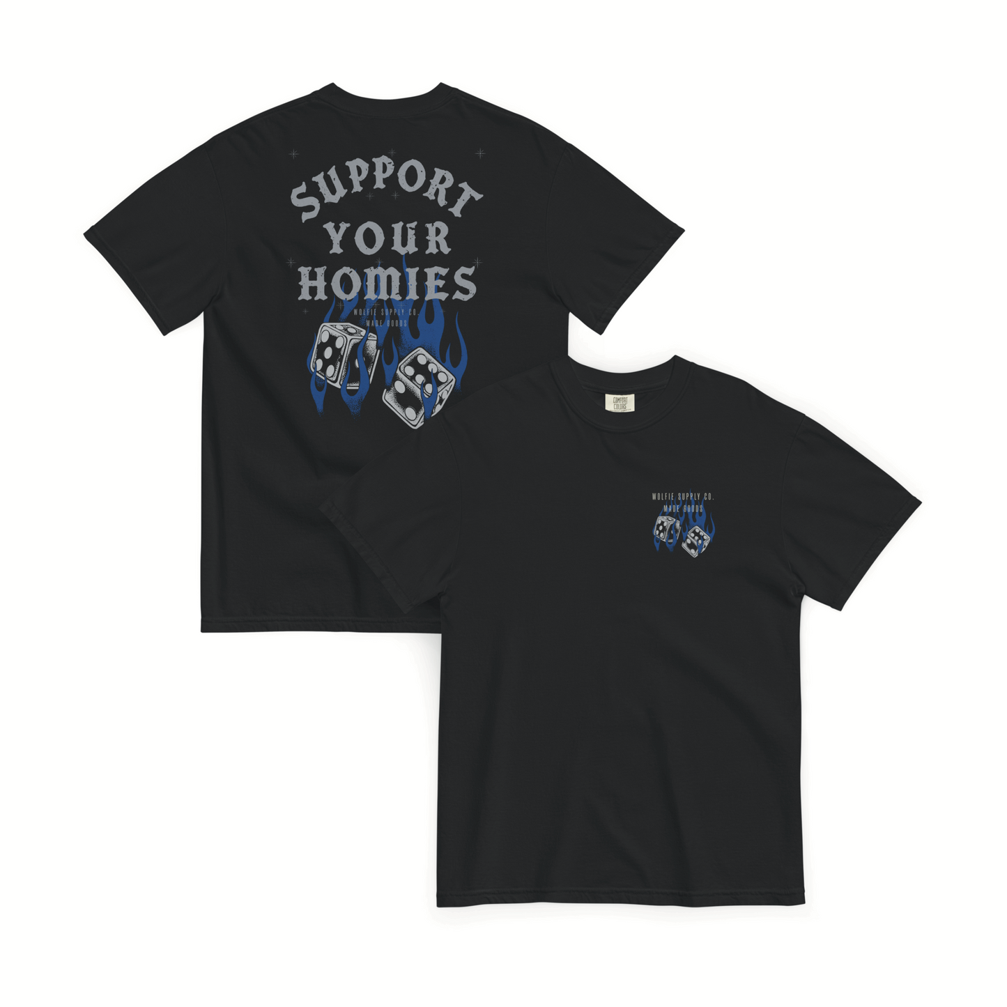 Support Your Homies Tee- Black