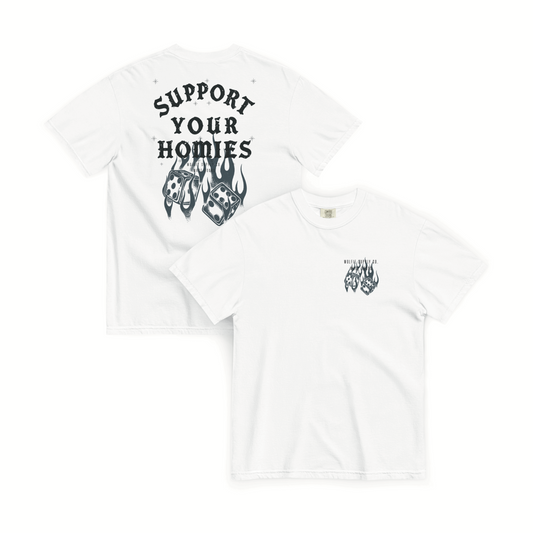 Support Your Homies Tee- White