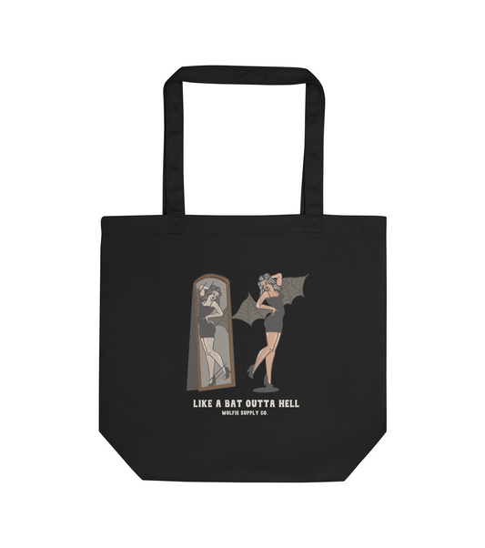 Bat Outta Hell- Tote Black