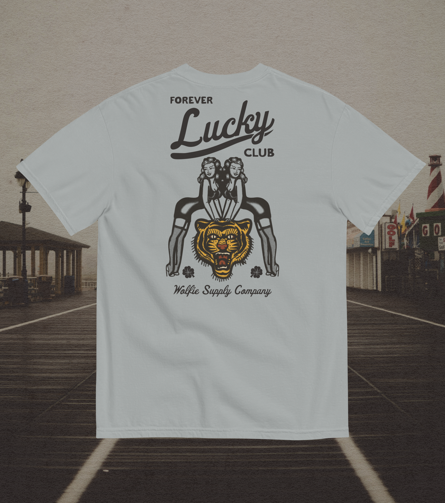 Forever Lucky T- Shirt (Black Font)