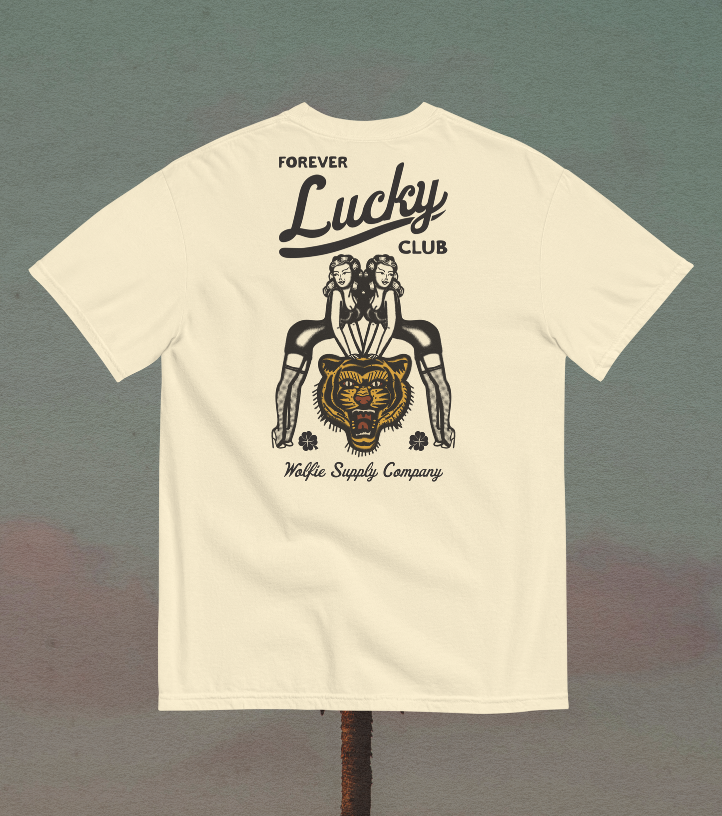 Forever Lucky T- Shirt (Black Font)