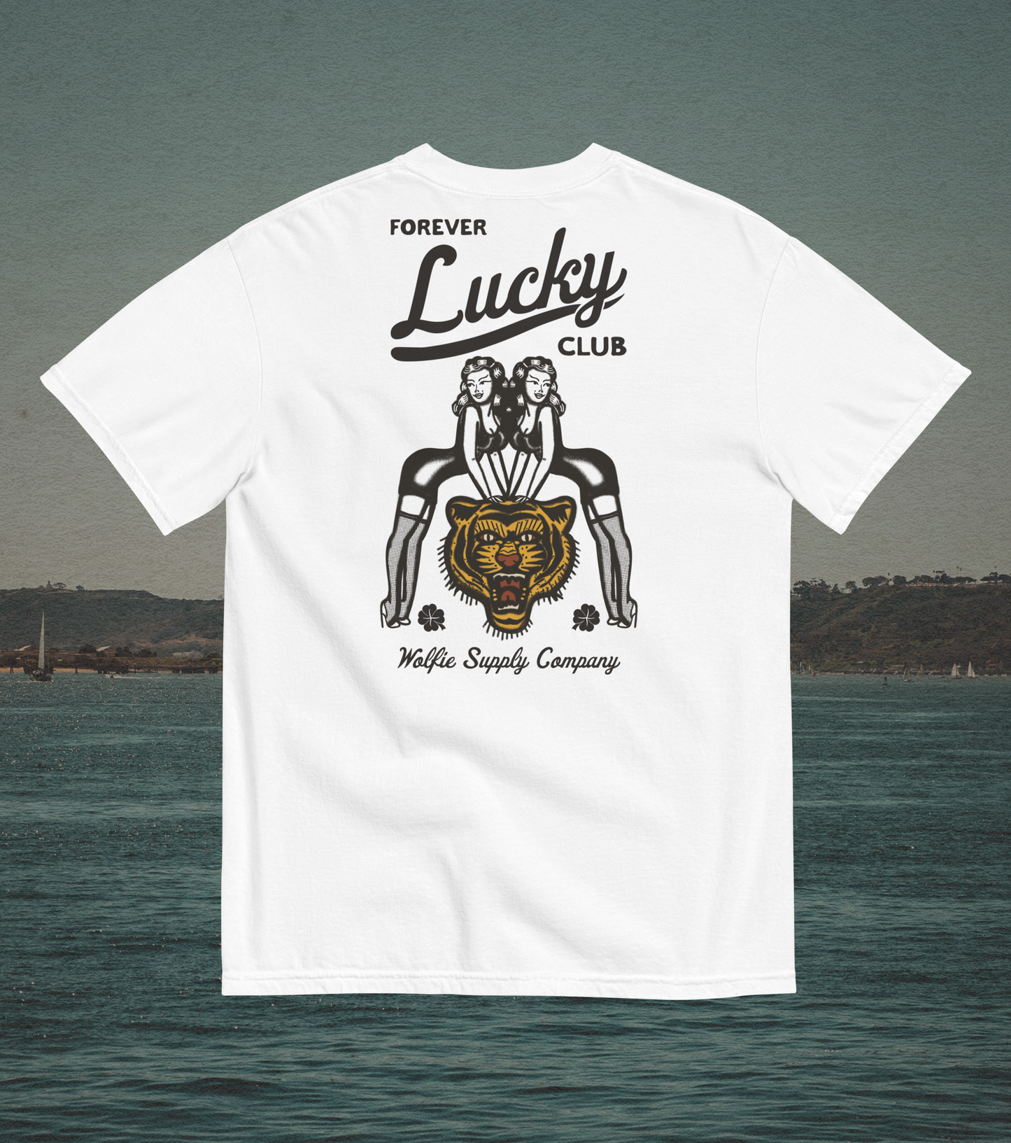 Forever Lucky T- Shirt (Black Font)