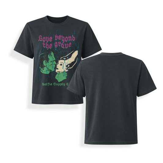 Love Beyond the Grave – Black Wash Women's Tee