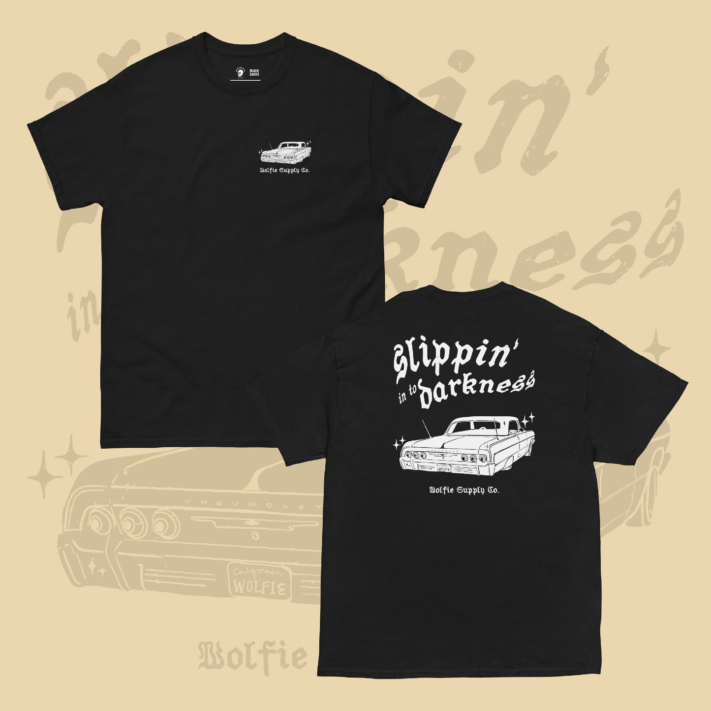 Slippin’ Into Darkness T- Shirt- Black