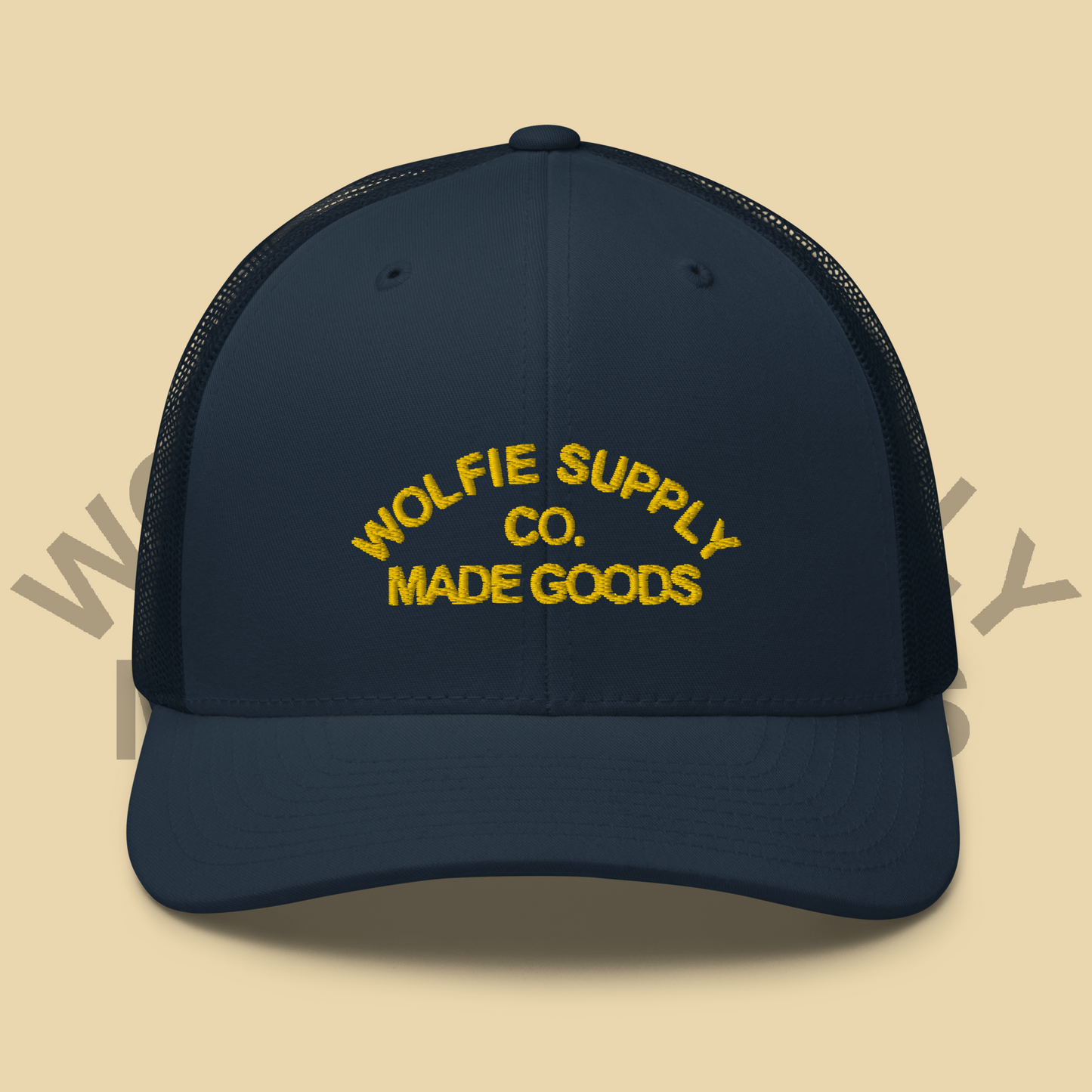 Wolfie Supply Trucker Hat- Navy